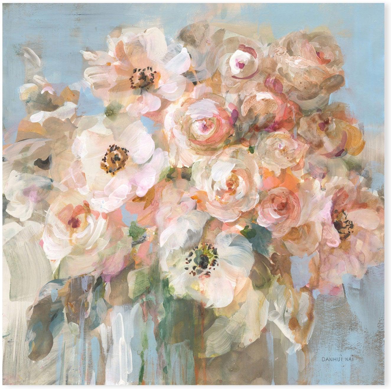 wall-art-print-canvas-poster-framed-Blushing Bouquet-by-Danhui Nai-Gioia Wall Art