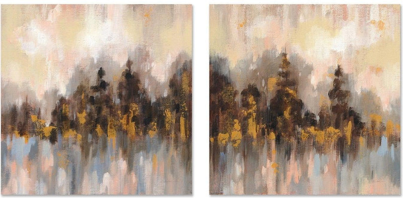 wall-art-print-canvas-poster-framed-Blushing Forest, Set Of 2-by-Silvia Vassileva-Gioia Wall Art