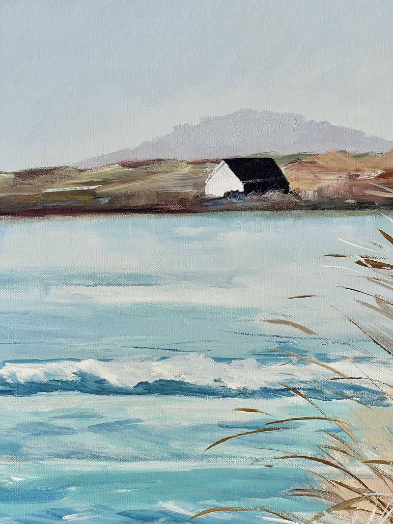 wall-art-print-canvas-poster-framed-Boathouse on Coles Bay, Original Hand-Painted Canvas By Meredith Howse , By Meredith Howse-4