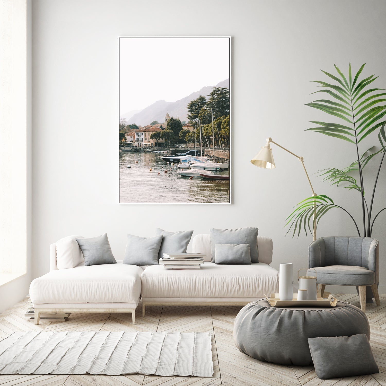 wall-art-print-canvas-poster-framed-Boats of Como, Lake Como, Italy-by-Carla & Joel Photography-Gioia Wall Art