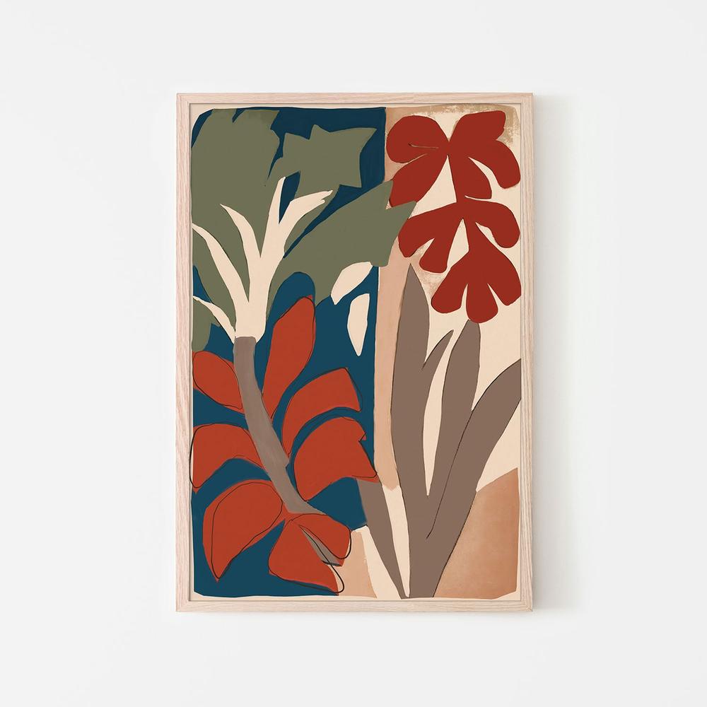 wall-art-print-canvas-poster-framed-Bold Botanical Dance-6