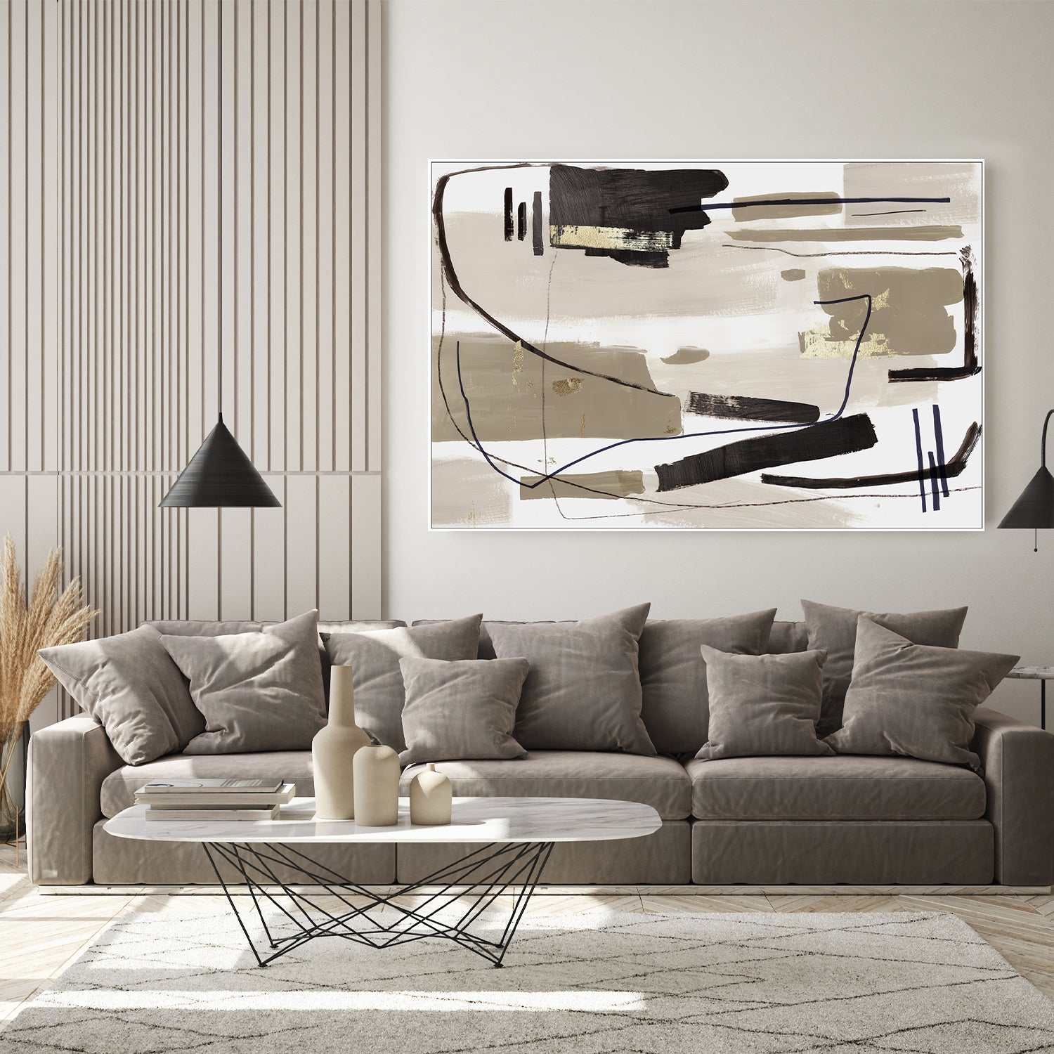 wall-art-print-canvas-poster-framed-Bold Brushstrokes, Style A-7