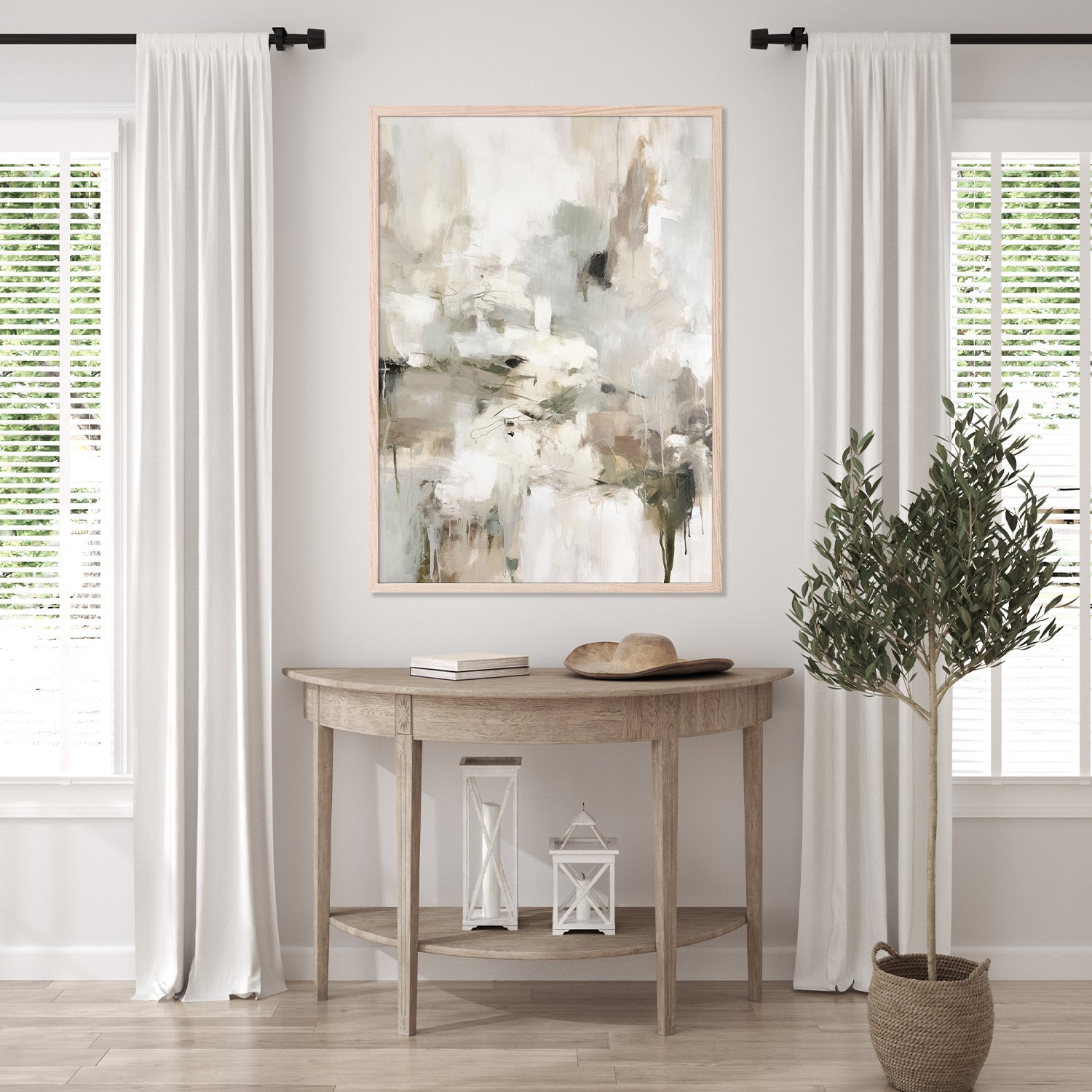 wall-art-print-canvas-poster-framed-Bold Neutral, Style B-8