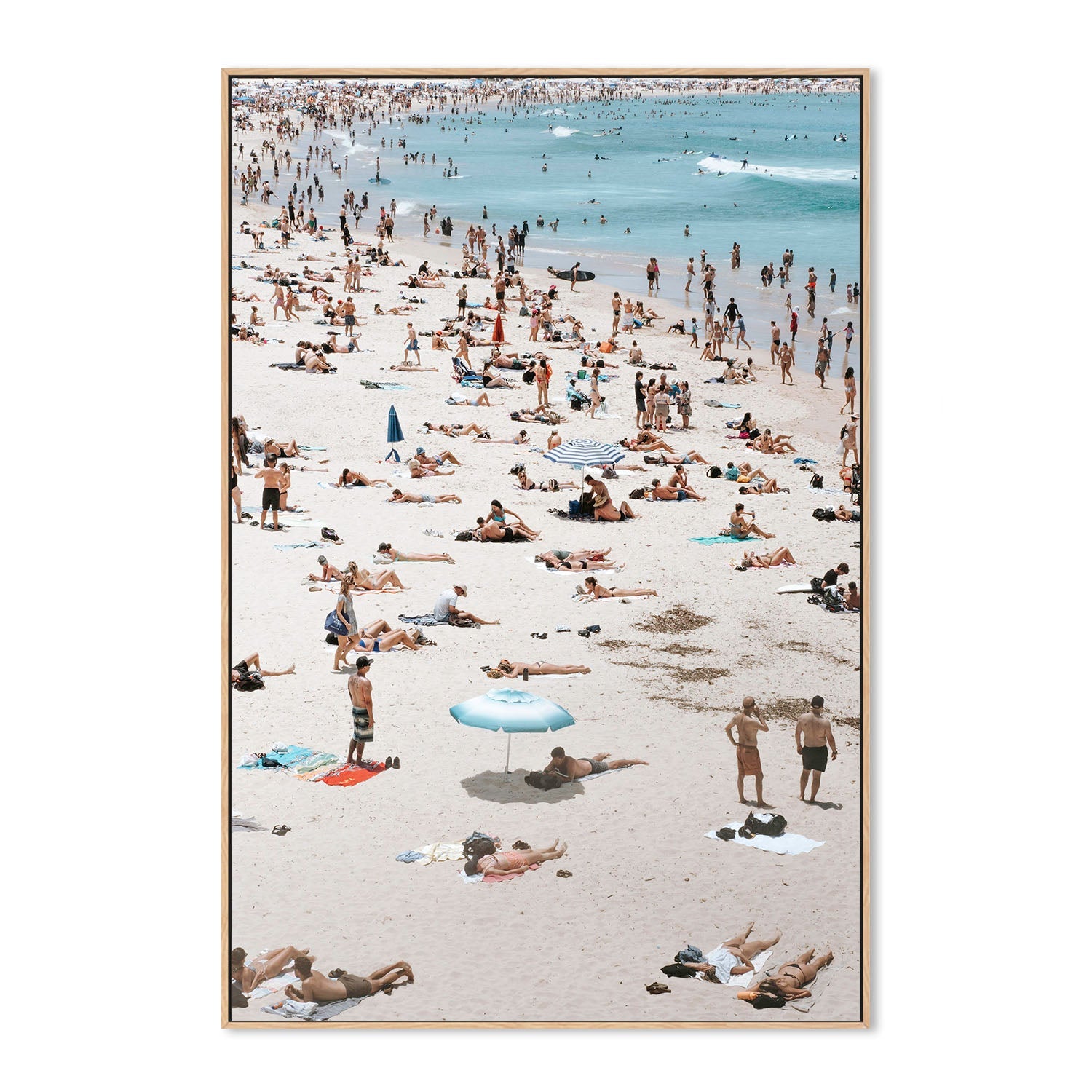 wall-art-print-canvas-poster-framed-Bondi Beach People , By Ilana Sallick-4