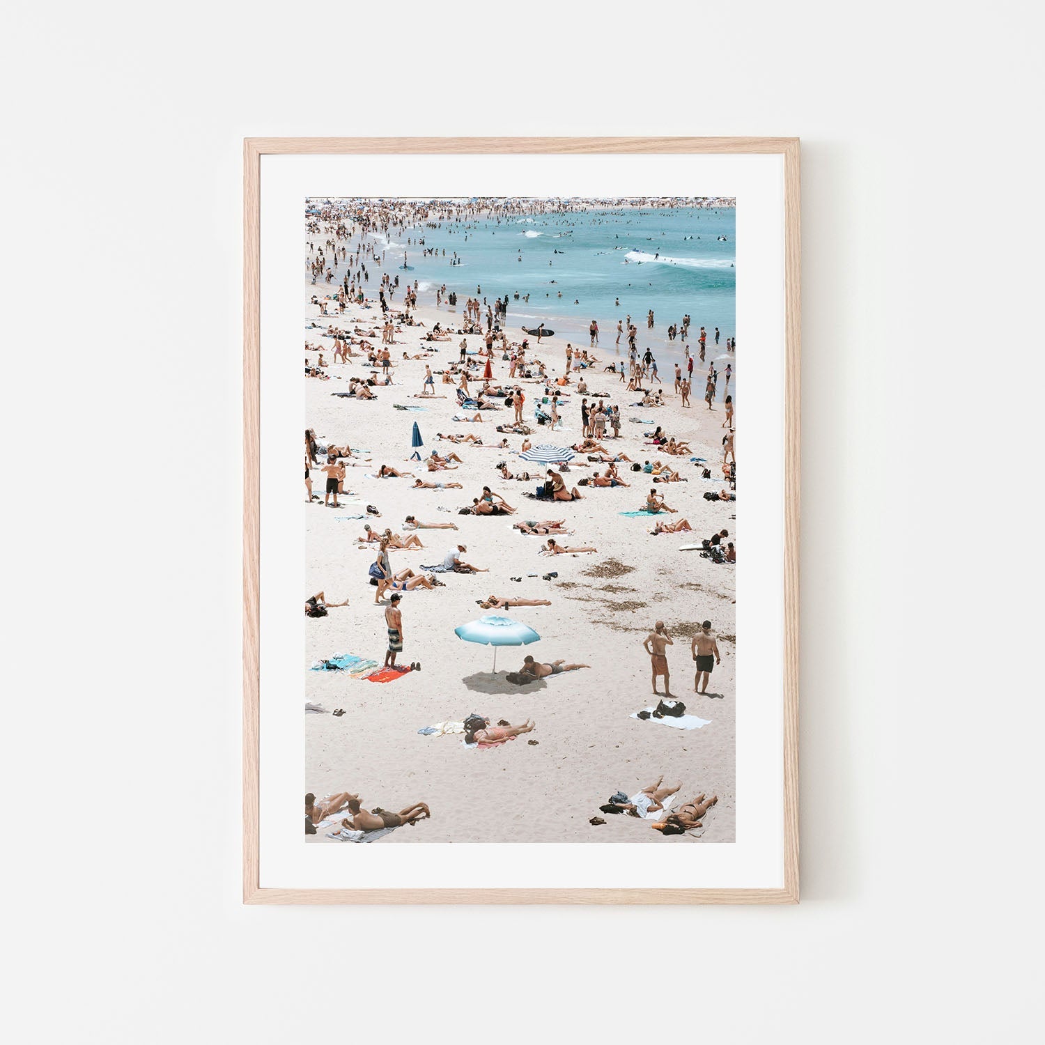 wall-art-print-canvas-poster-framed-Bondi Beach People , By Ilana Sallick-6