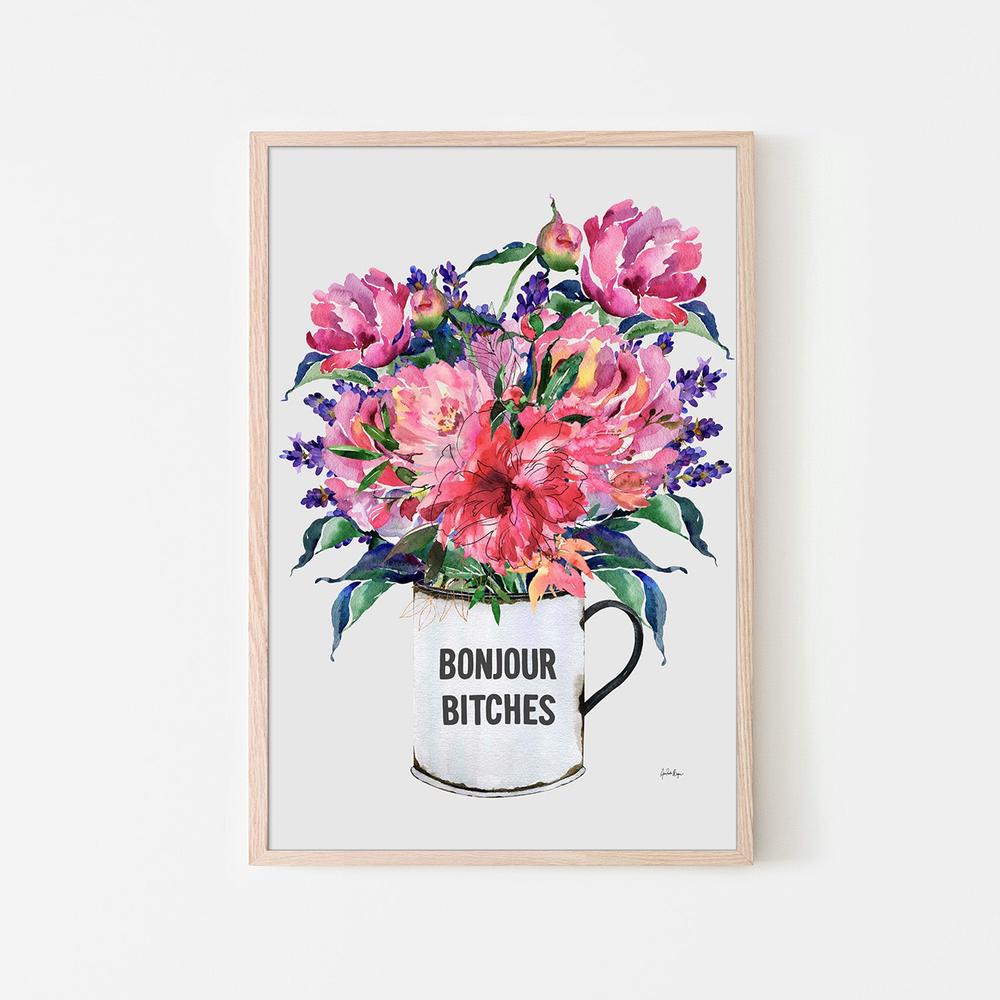 wall-art-print-canvas-poster-framed-Bonjour, bitches-6