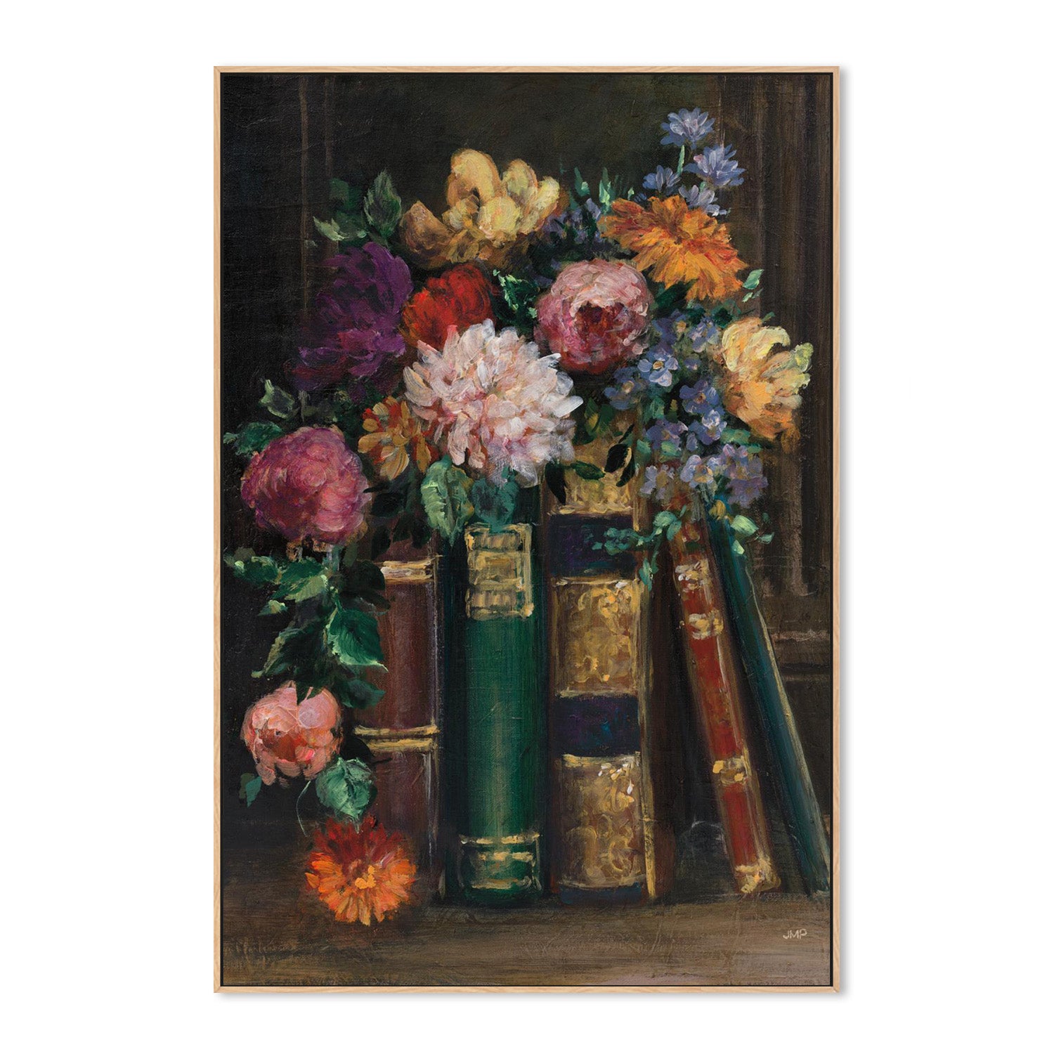 wall-art-print-canvas-poster-framed-Books of Beauty, Style A-4