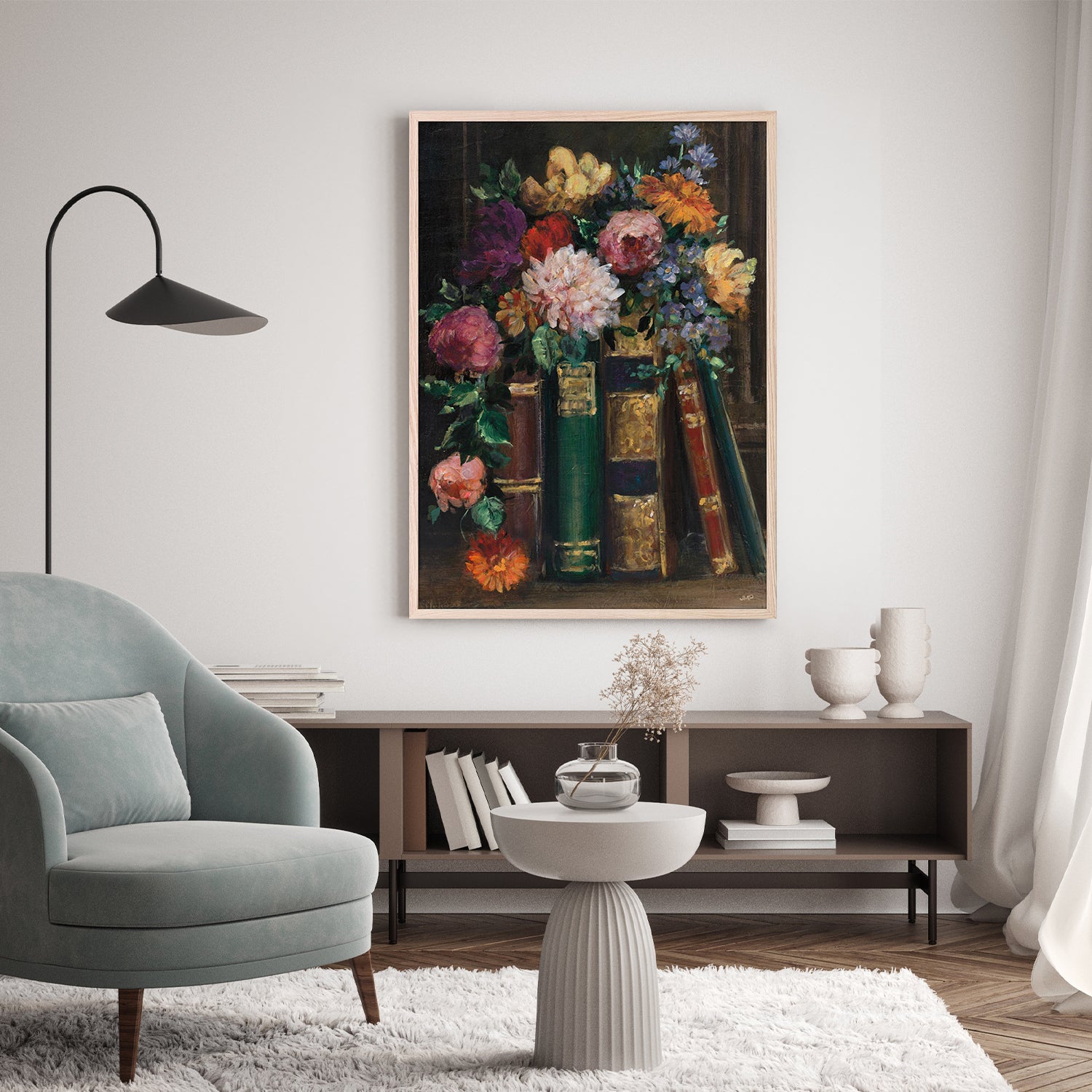 wall-art-print-canvas-poster-framed-Books of Beauty, Style A-8