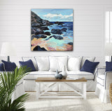 wall-art-print-canvas-poster-framed-Boomarang Beach, Original Hand-Painted Canvas By Meredith Howse , By Meredith Howse , By Meredith Howse-2