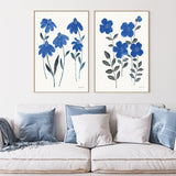 wall-art-print-canvas-poster-framed-Borrowed and Blue, Style A & Style B, Set of 2 , By Danhui Nai-GIOIA-WALL-ART