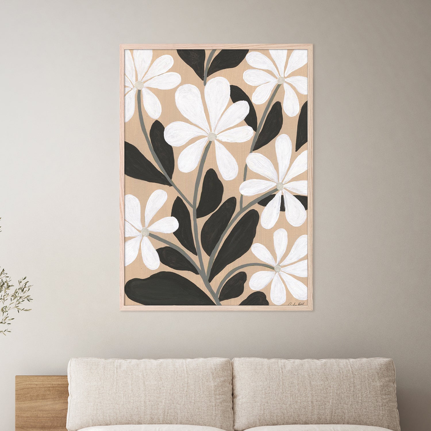 wall-art-print-canvas-poster-framed-Botanical Bliss IV-7