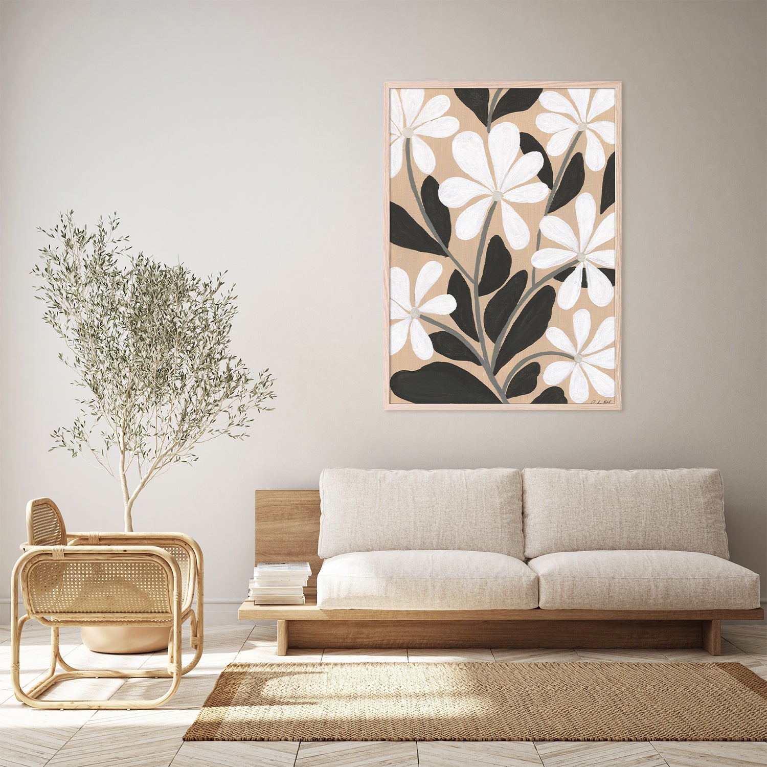 wall-art-print-canvas-poster-framed-Botanical Bliss IV-8