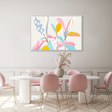 wall-art-print-canvas-poster-framed-Botanical Circus, Pastel Version-GIOIA-WALL-ART