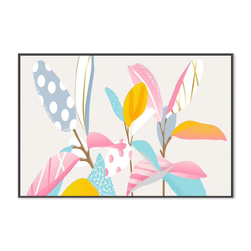 wall-art-print-canvas-poster-framed-Botanical Circus, Pastel Version-GIOIA-WALL-ART
