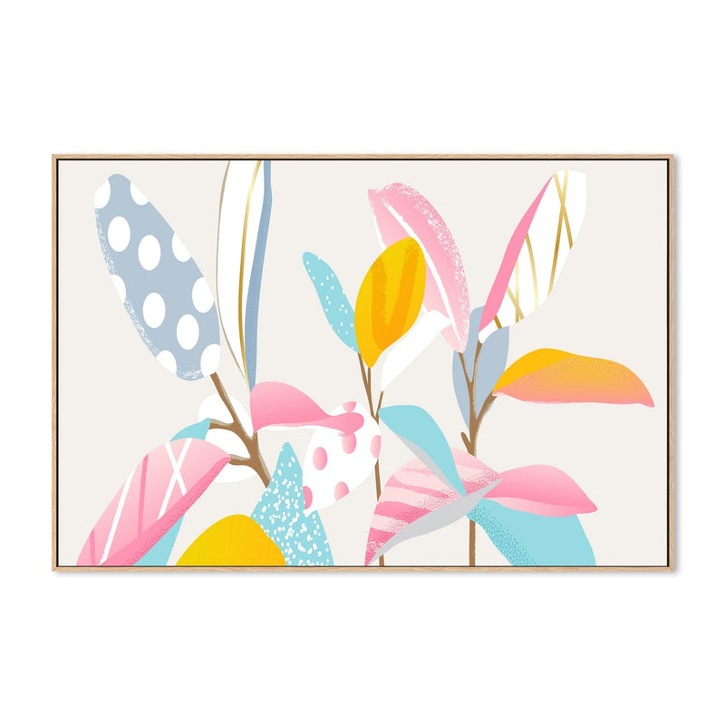 wall-art-print-canvas-poster-framed-Botanical Circus, Pastel Version-GIOIA-WALL-ART