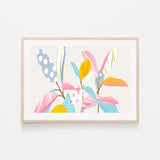 wall-art-print-canvas-poster-framed-Botanical Circus, Pastel Version-GIOIA-WALL-ART
