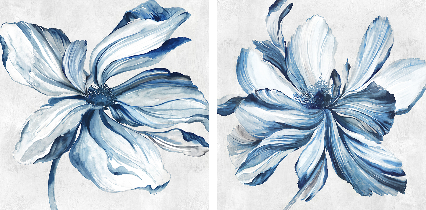 wall-art-print-canvas-poster-framed-Botanical, Style A & B, Set Of 2 , By Asia Jensen-1