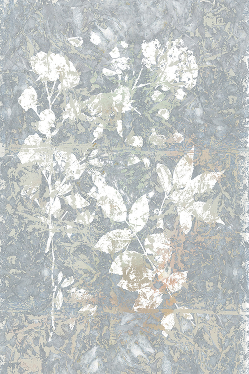 wall-art-print-canvas-poster-framed-Botanical White Textured Floral, Style 2-1