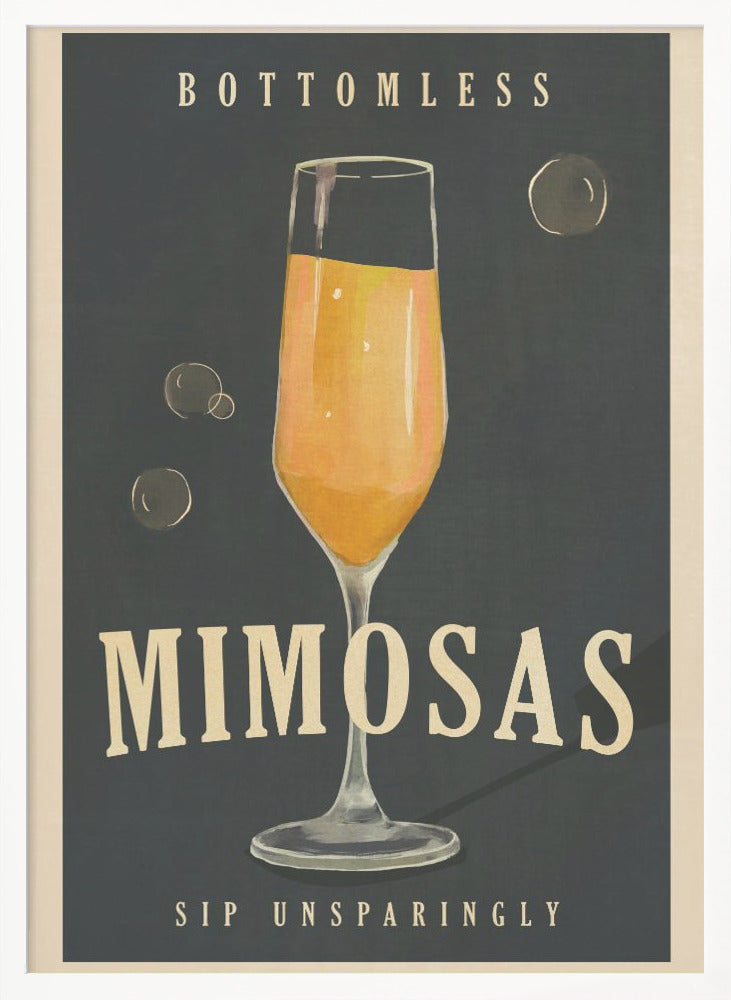 wall-art-print-canvas-poster-framed-Bottomless Mimosas Brunch Prosecco &amp; Champagne Art , By Brett Gramse-3
