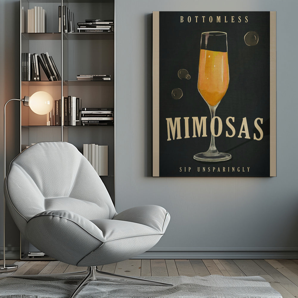 wall-art-print-canvas-poster-framed-Bottomless Mimosas Brunch Prosecco &amp; Champagne Art , By Brett Gramse-9
