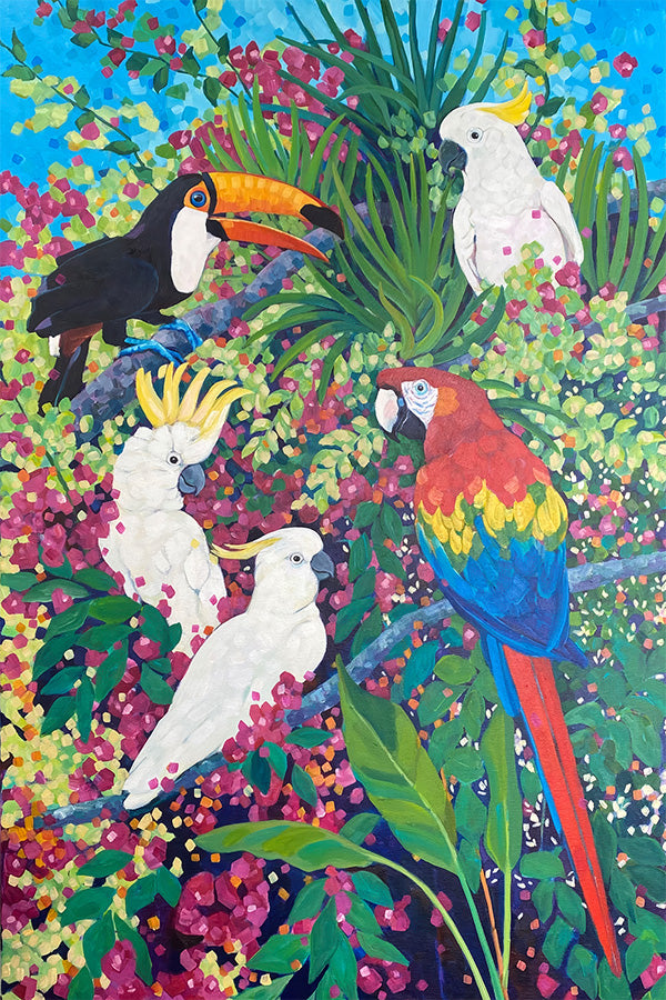 wall-art-print-canvas-poster-framed-Bougainvillea-1