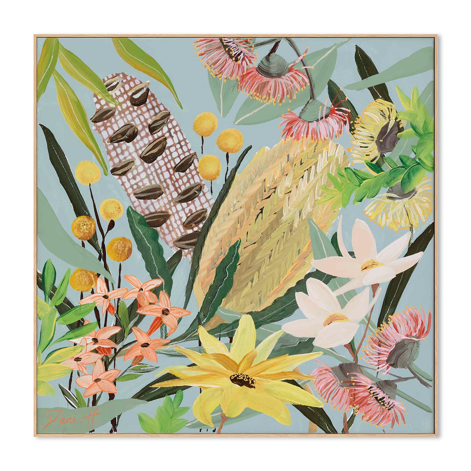 wall-art-print-canvas-poster-framed-Bouquet, Style A-4