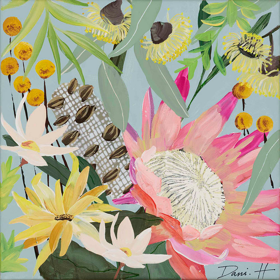 wall-art-print-canvas-poster-framed-Bouquet, Style B-1