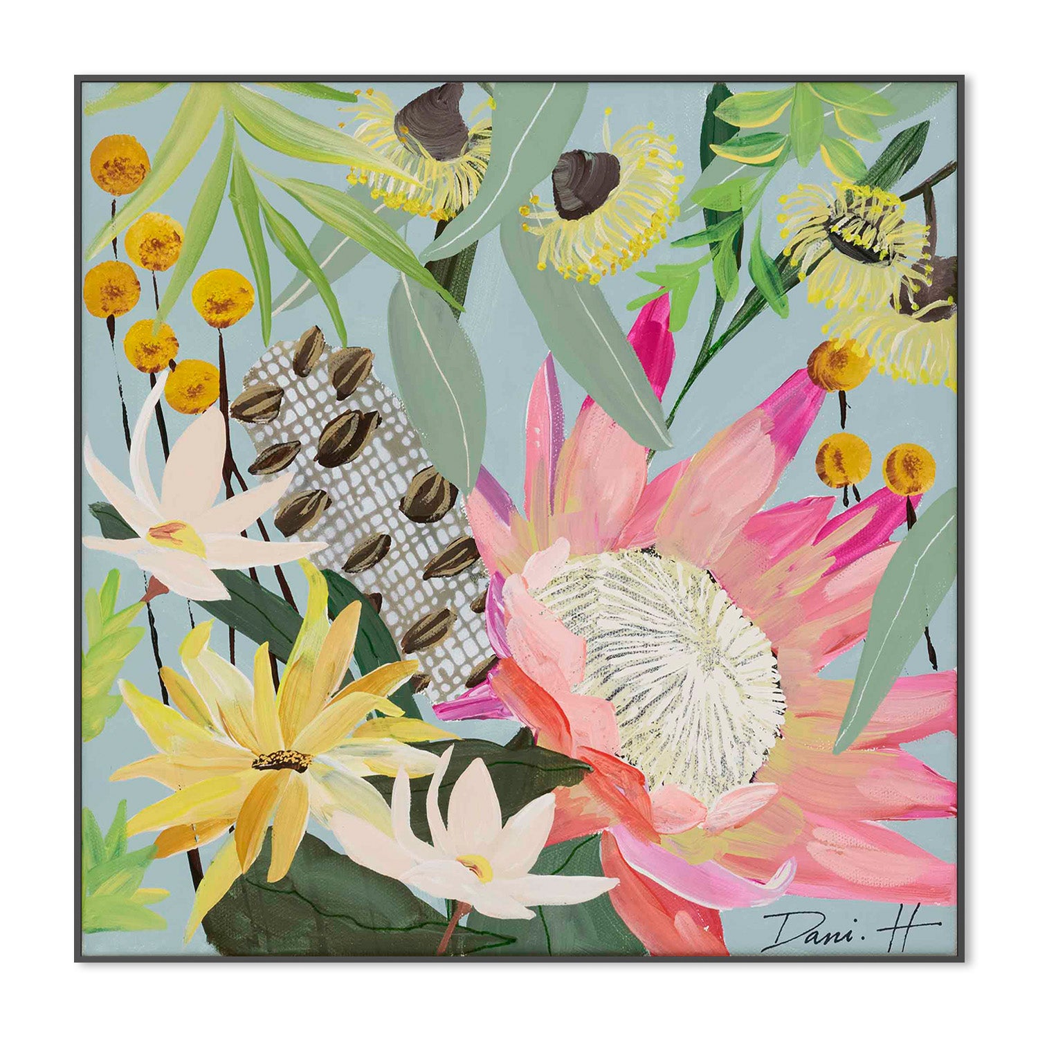 wall-art-print-canvas-poster-framed-Bouquet, Style B-3