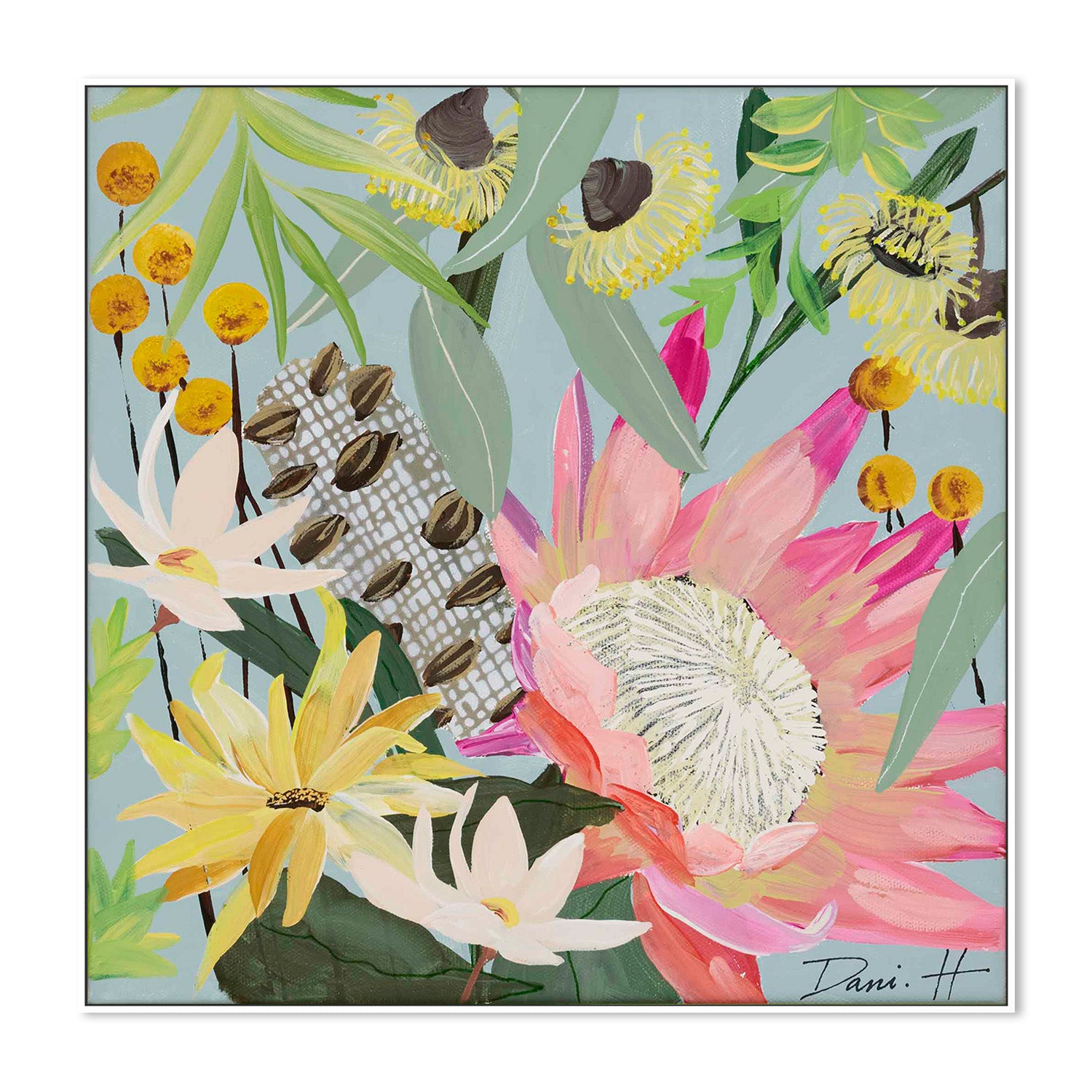 wall-art-print-canvas-poster-framed-Bouquet, Style B-5