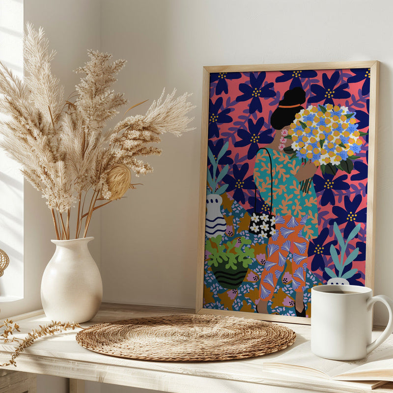 wall-art-print-canvas-poster-framed-Bouquet Woman , By Rafaela Mascaro-2