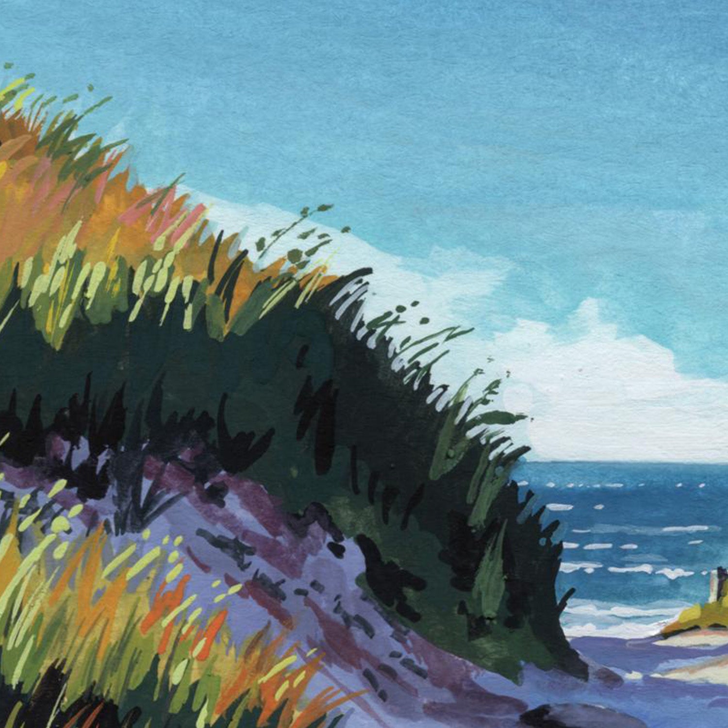 wall-art-print-canvas-poster-framed-Breezy Beach Pathway-10