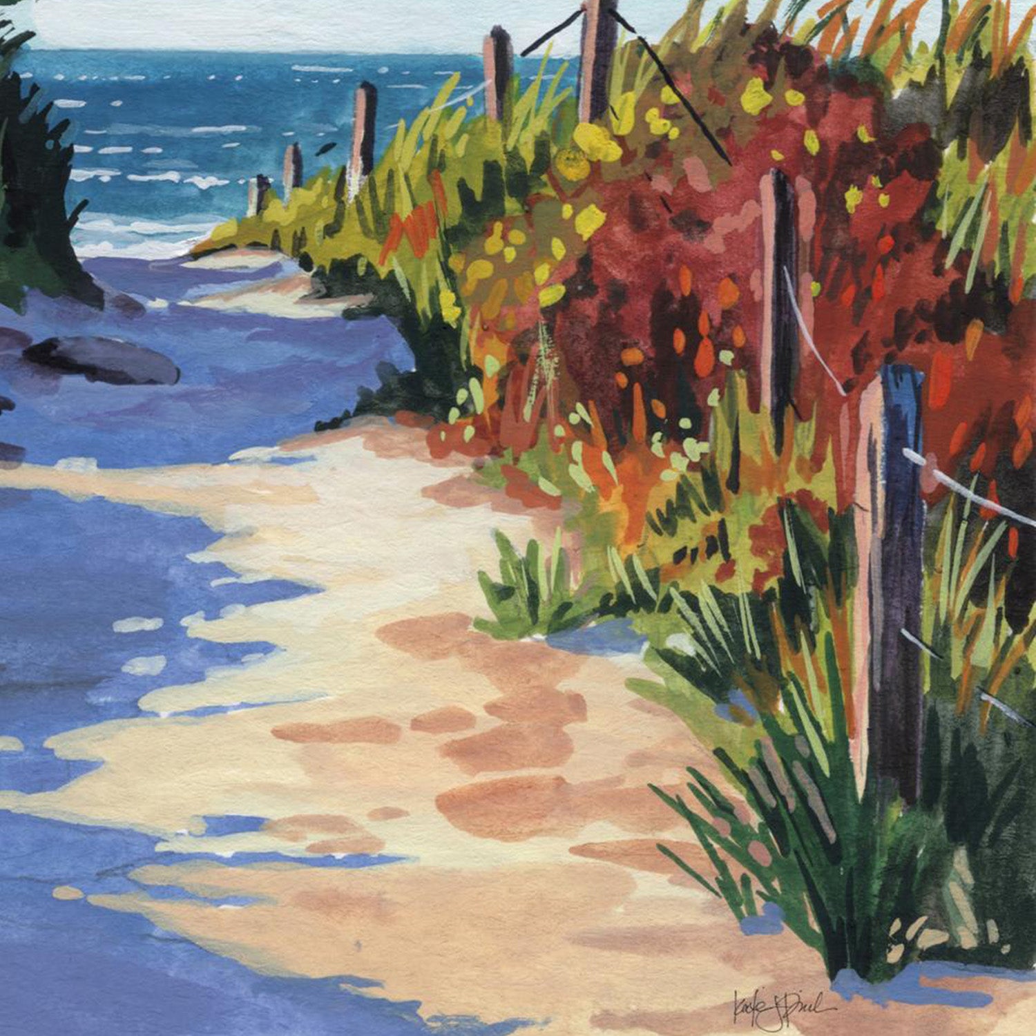 wall-art-print-canvas-poster-framed-Breezy Beach Pathway-11