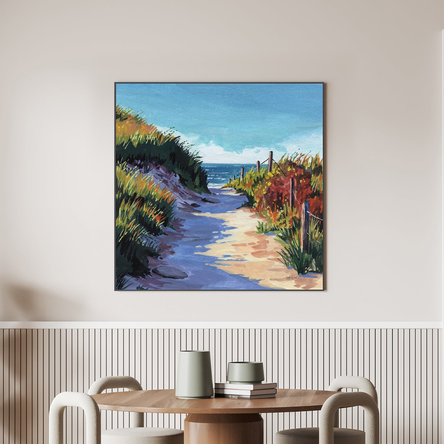 wall-art-print-canvas-poster-framed-Breezy Beach Pathway-2