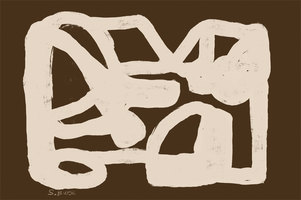 wall-art-print-canvas-poster-framed-Brown Abstract , By Emily Wood-1