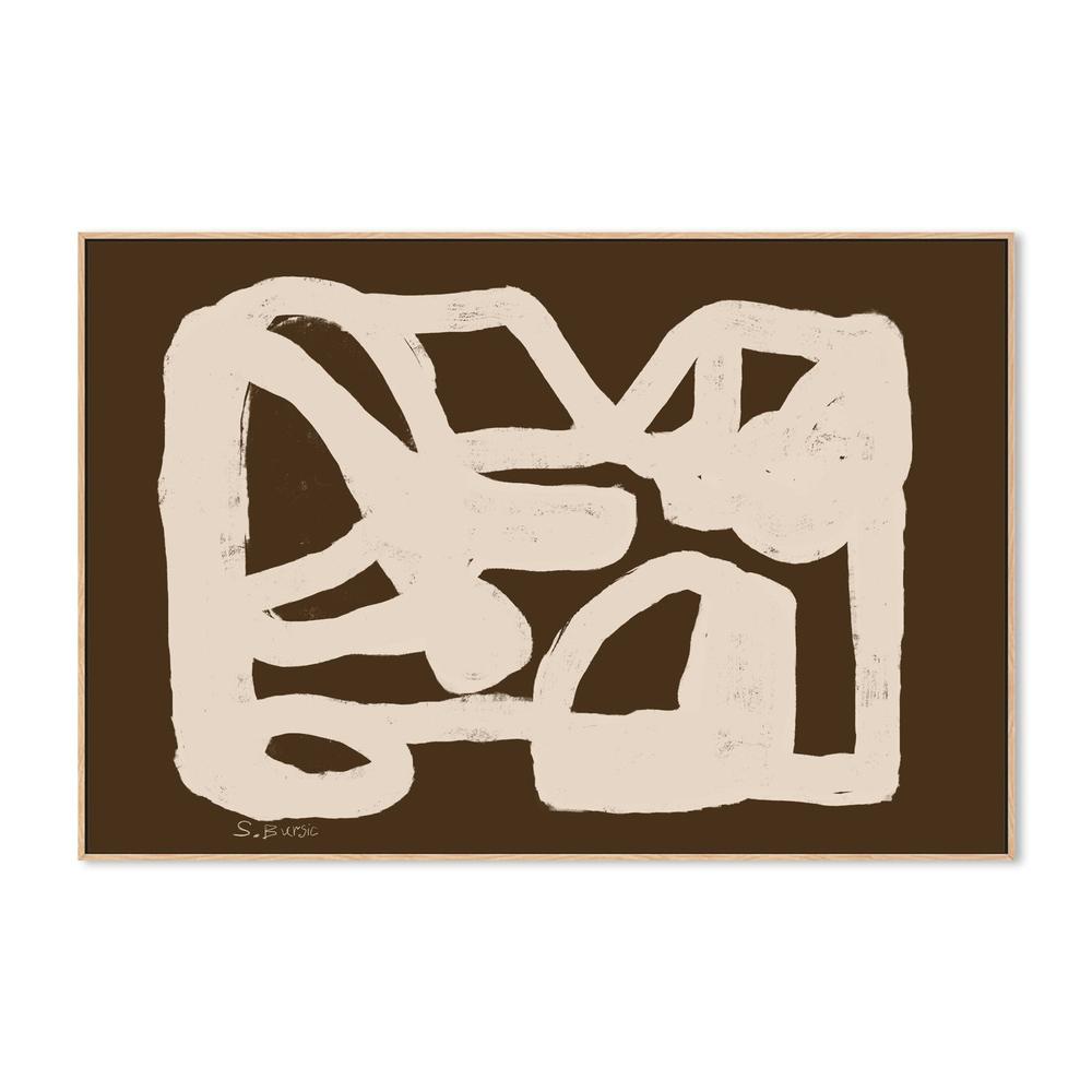wall-art-print-canvas-poster-framed-Brown Abstract , By Emily Wood-4