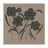 wall-art-print-canvas-poster-framed-Brown Abstract Flowers, Style A , By Danhui Nai-GIOIA-WALL-ART