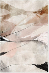 wall-art-print-canvas-poster-framed-Brown and Beige Nordic Mountains-GIOIA-WALL-ART