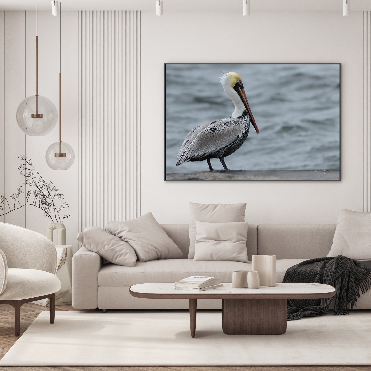 wall-art-print-canvas-poster-framed-Brown Pelican-9