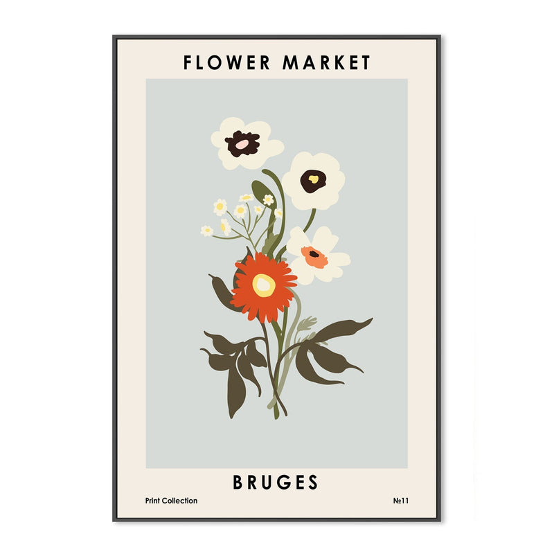 wall-art-print-canvas-poster-framed-Bruges Flower Market-GIOIA-WALL-ART