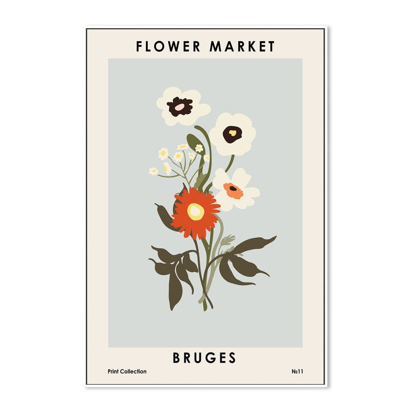 wall-art-print-canvas-poster-framed-Bruges Flower Market-GIOIA-WALL-ART