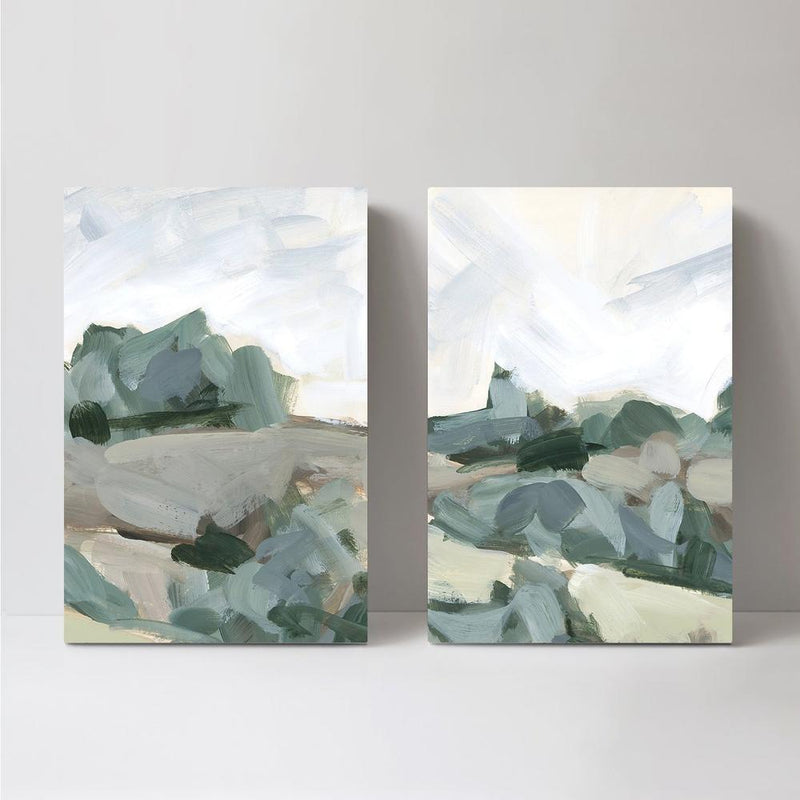 wall-art-print-canvas-poster-framed-Bucolic Countryside, Set Of 2-by-Emily Wood-Gioia Wall Art