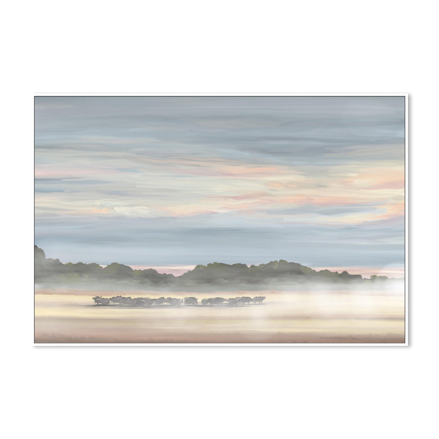 wall-art-print-canvas-poster-framed-Buffalos In Botswana , By Jenna Alheit-5