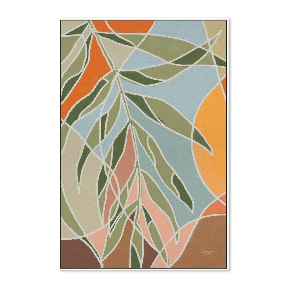 wall-art-print-canvas-poster-framed-Bungalow Palm-by-Junia Kall-Gioia Wall Art