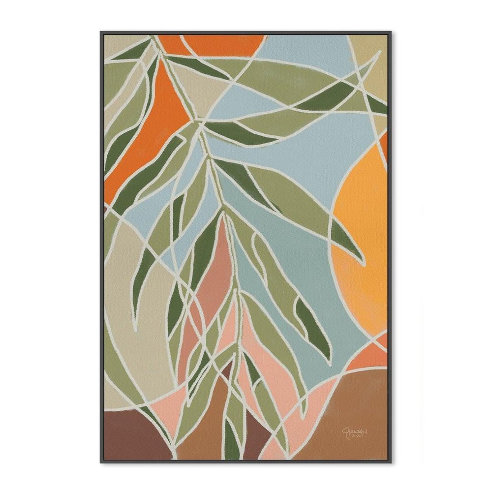 wall-art-print-canvas-poster-framed-Bungalow Palm-by-Junia Kall-Gioia Wall Art