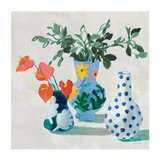 wall-art-print-canvas-poster-framed-Bungalow Vases Green , By Danhui Nai-GIOIA-WALL-ART