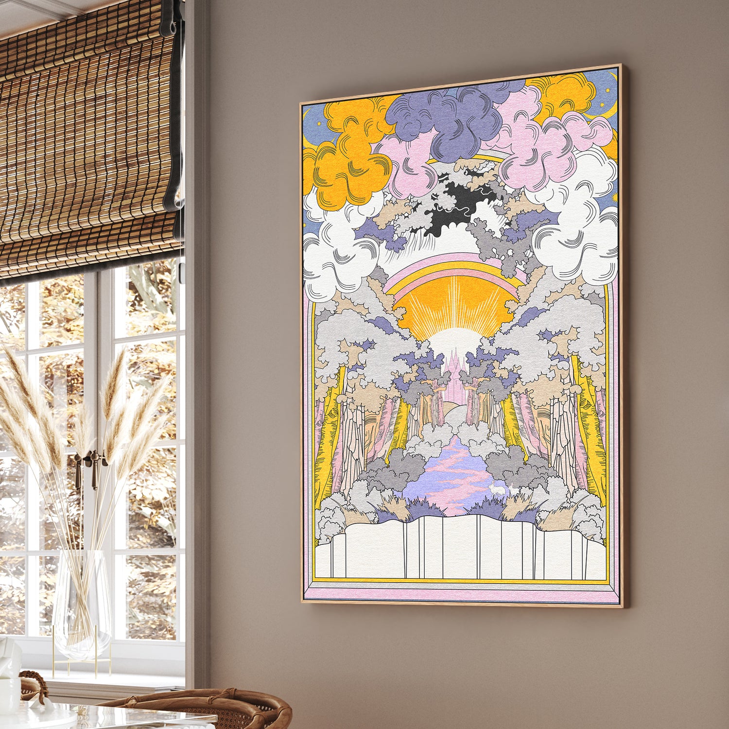 wall-art-print-canvas-poster-framed-Bunny Land-2