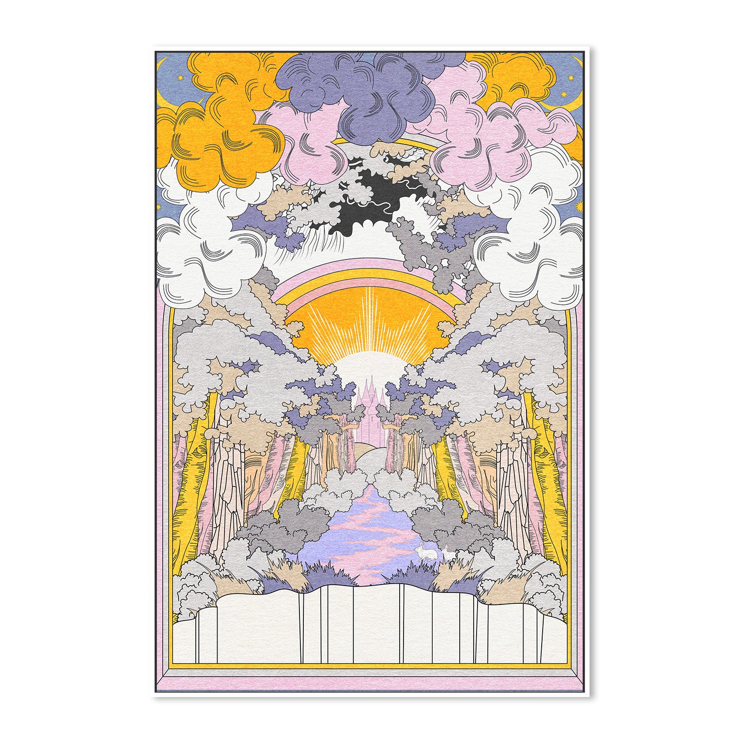 wall-art-print-canvas-poster-framed-Bunny Land-5