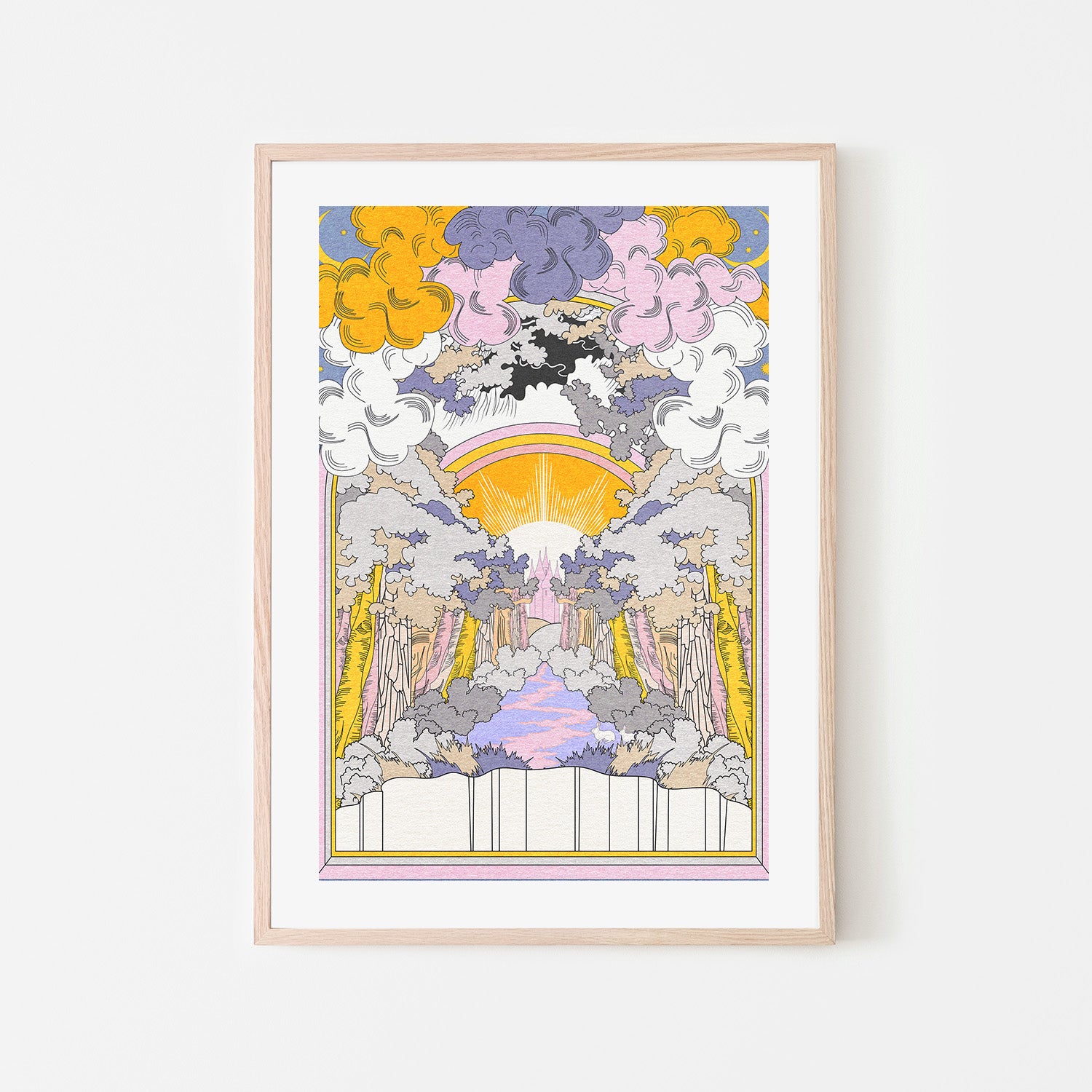 wall-art-print-canvas-poster-framed-Bunny Land-6