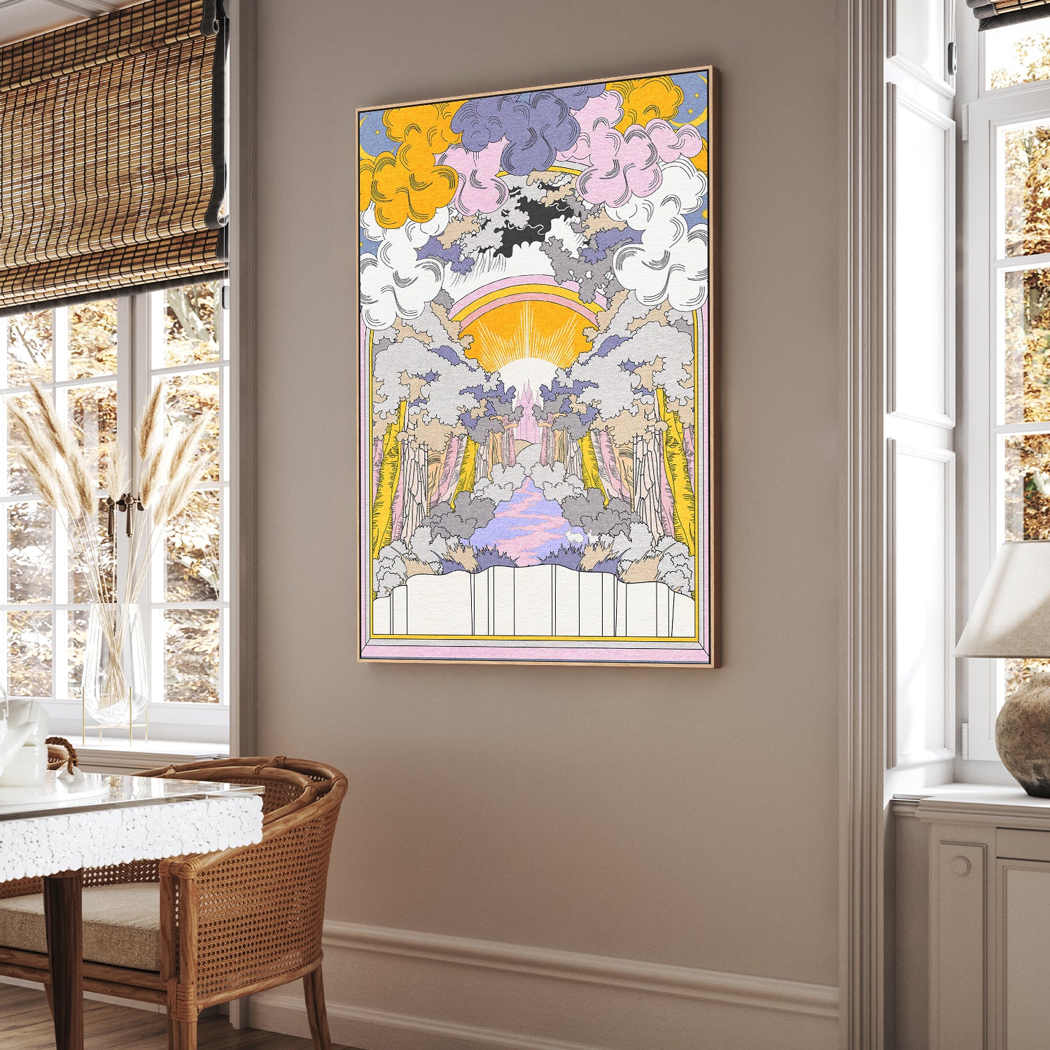 wall-art-print-canvas-poster-framed-Bunny Land-7