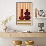 wall-art-print-canvas-poster-framed-Burgundry Twin Vases, By Margaux Fugier-GIOIA-WALL-ART